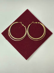 Western Three Layers Stone Studded Hoop