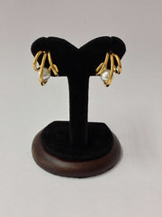 Western Three Half-circle with Pearl Stud