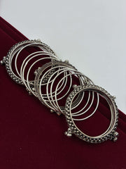 Oxidised Mixed Match Ghungroo Bangle