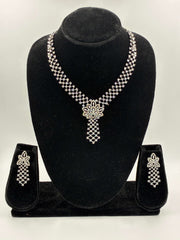 CZ Classic Bloom Necklace Set