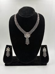 CZ Classic Bloom Necklace Set