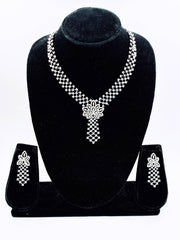 CZ Classic Bloom Necklace Set