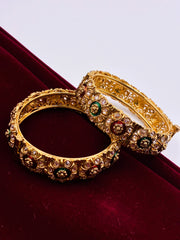 Antique Beautifully Designed Floral Openable Bangle