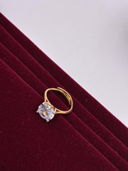 CZ Sparkle Solitaire Finger Ring
