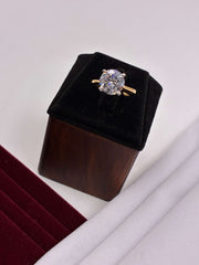 CZ Sparkle Solitaire Finger Ring