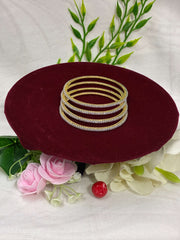 CZ Traditional Single Line Bangle