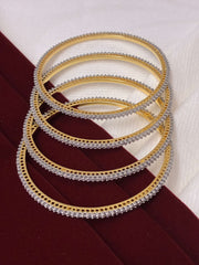 CZ Traditional Single Line Bangle