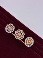 CZ Glory Twin Finger Ring