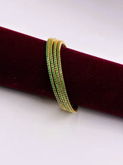 CZ Emerald Delicate Designer Bangle