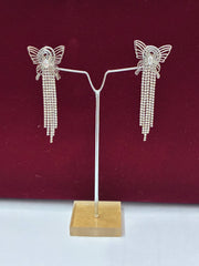 Western Silver Butterfly Earring