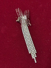 Western Silver Butterfly Earring