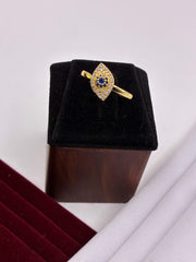 Western style Golden Swirling Finger Ring