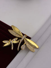 Western Butterfly Twin Finger Ring