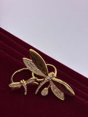 Western Butterfly Twin Finger Ring