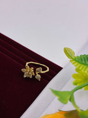 Western Delicate Floral Finger Ring