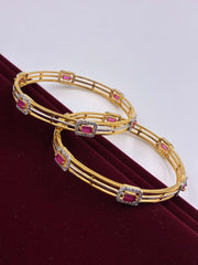 CZ Ruby Delicate Bangle
