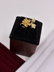 Western Delicate Floral Finger Ring