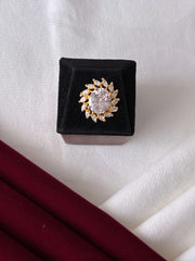 CZ Oval Elegant Finger Ring