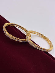 CZ Luxe two tone Designer Bangle