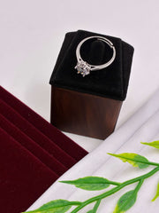 Western Silver Floral Set Finger Ring