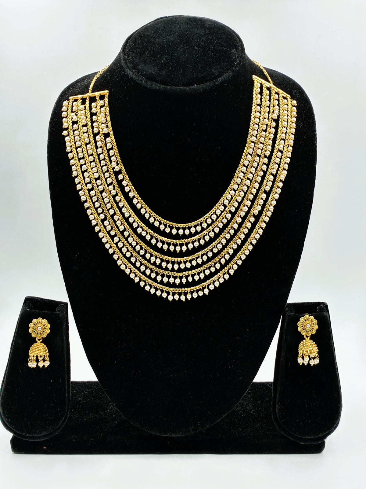 Antique Moti Multilayered Necklace Set