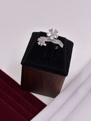 Western Twin Flower Sterling Finger Ring