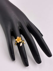 Western Floral Twig Finger Ring