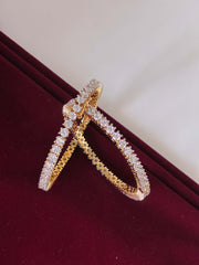 CZ linear openable Bangle