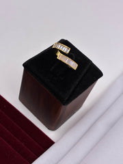 Western CZ-Mother of Pearl Finger Ring