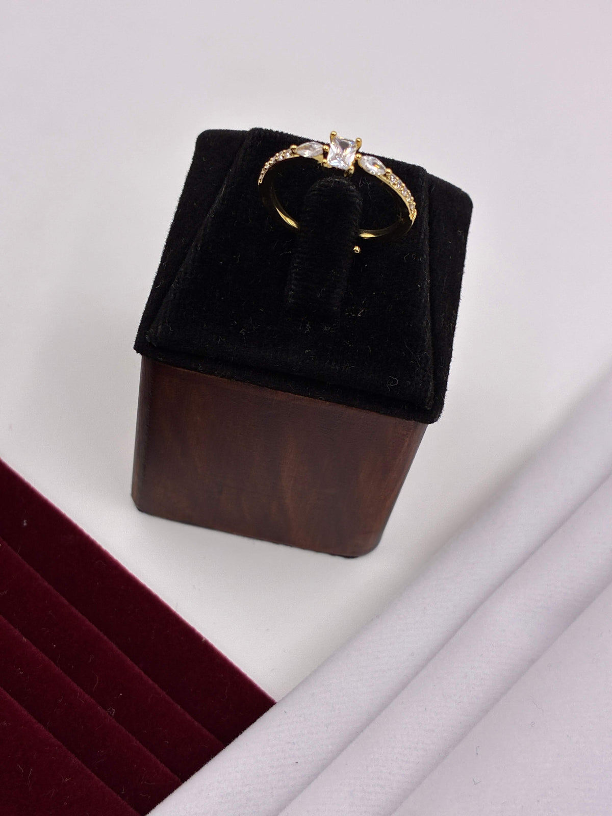 Western Radiant cut CZ Finger Ring