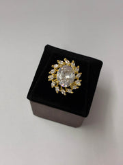 CZ Oval Elegant Finger Ring