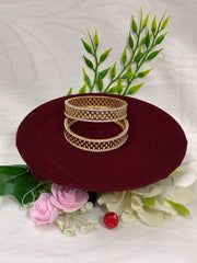 CZ Fascinating Broad Jali Work Bangle