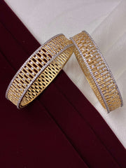 CZ Fascinating Broad Jali Work Bangle
