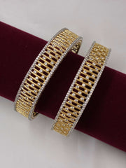 CZ Fascinating Broad Jali Work Bangle