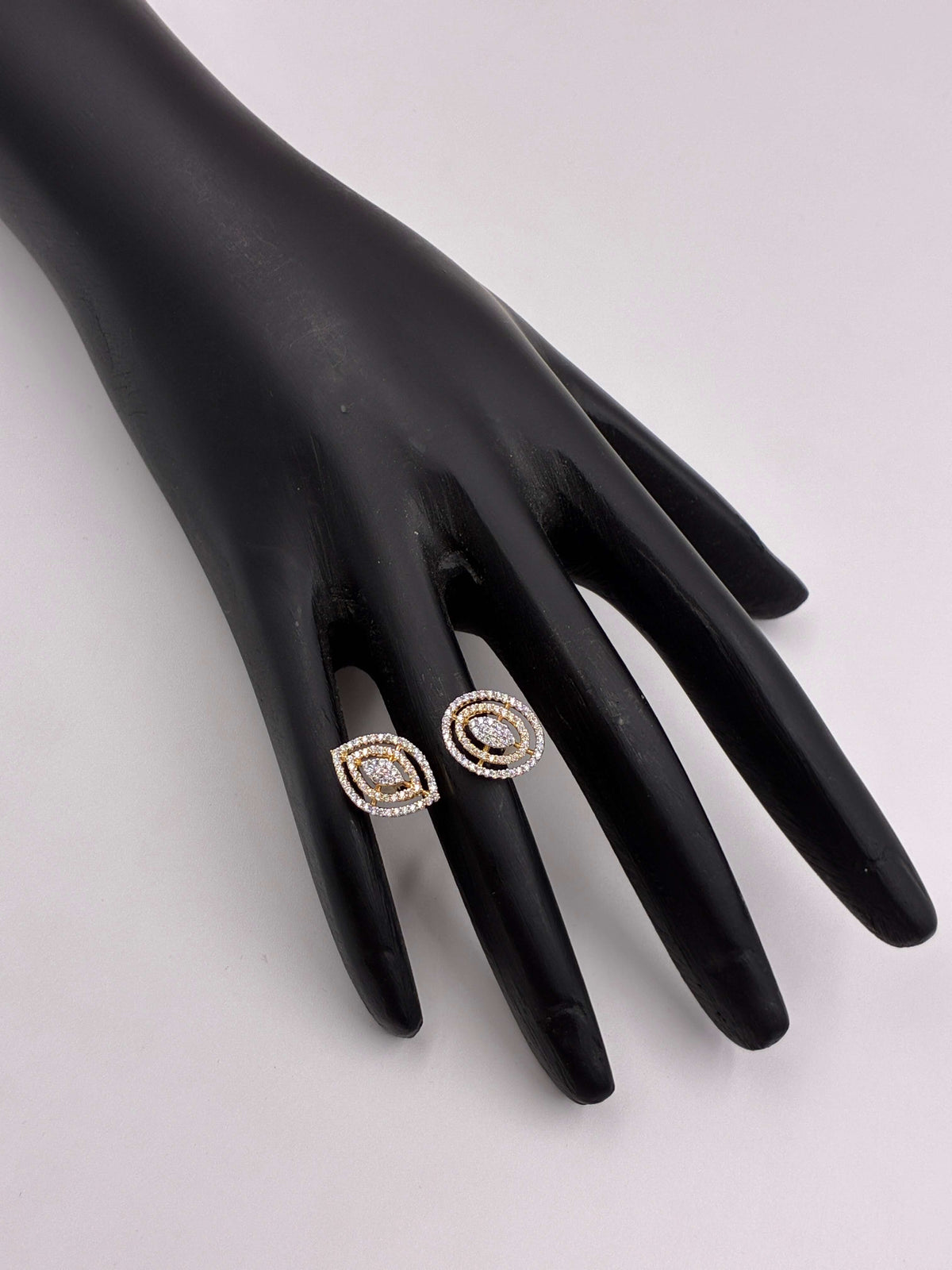 CZ Stylish Twin Design Finger Ring