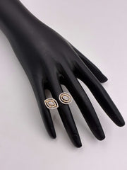 CZ Stylish Twin Design Finger Ring