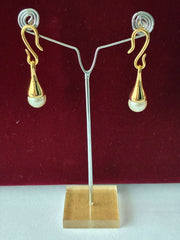 Western, Hook shape Pearl Drop Earring