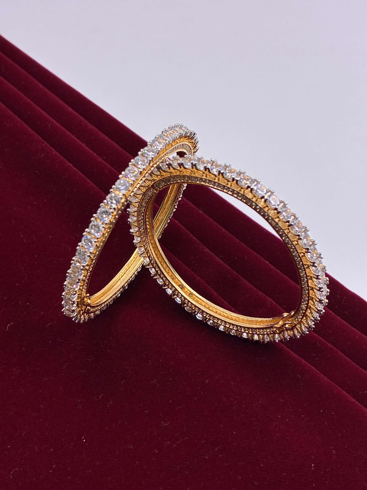 CZ Ornate single line Bangle