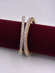 CZ Ornate single line Bangle
