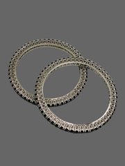 CZ Blue single line Bangle