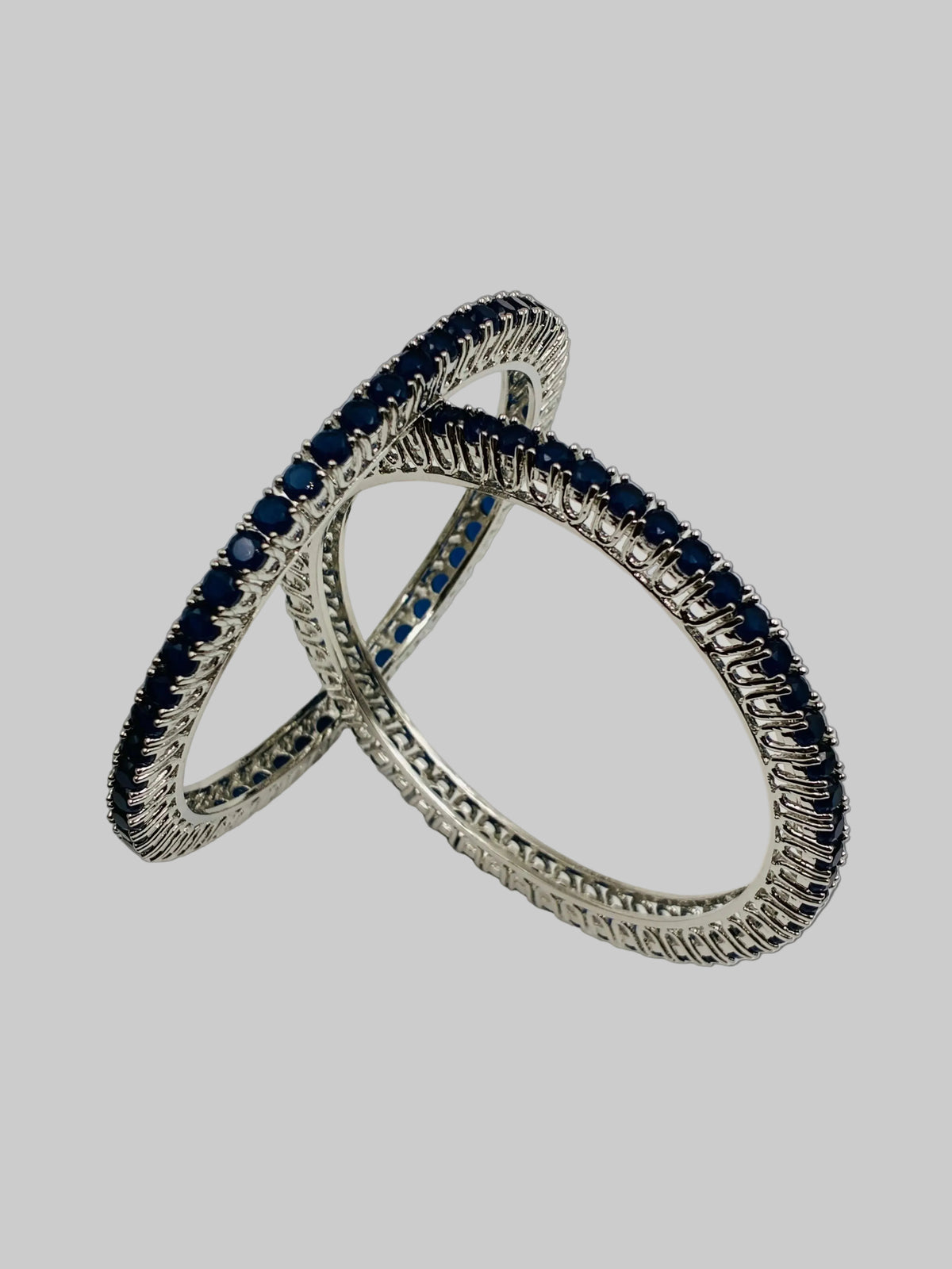 CZ Blue single line Bangle