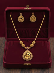 Antique Embellished Peacock Designer Necklace Set