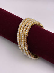 Antique Pearl Traditional Single line Bangle