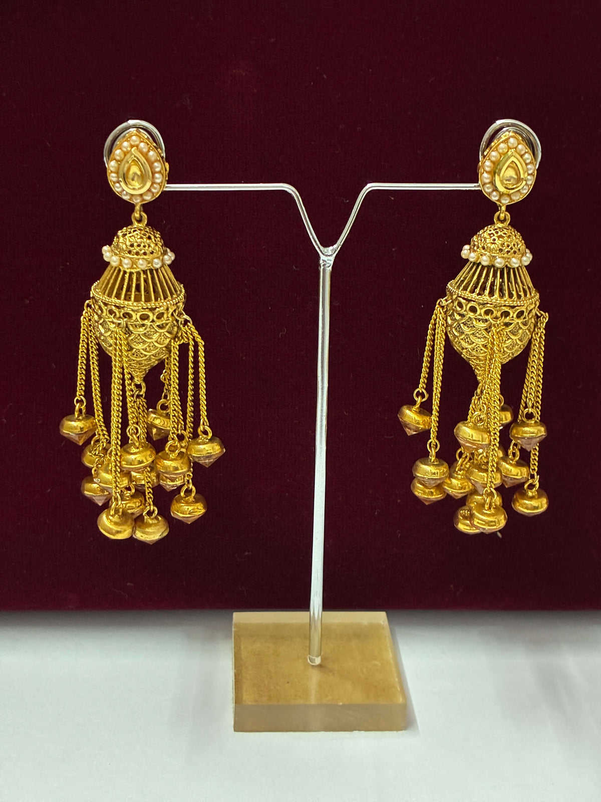 Antique Artistic Chain Layered Long Earring