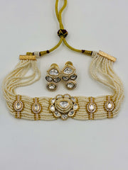 Kundan Classic Floral Choker Necklace set