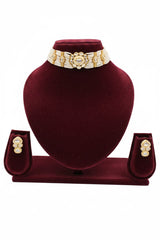 Kundan Classic Floral Choker Necklace set