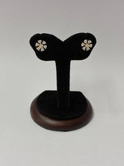 CZ Dual tone Seven stone Stud Earring