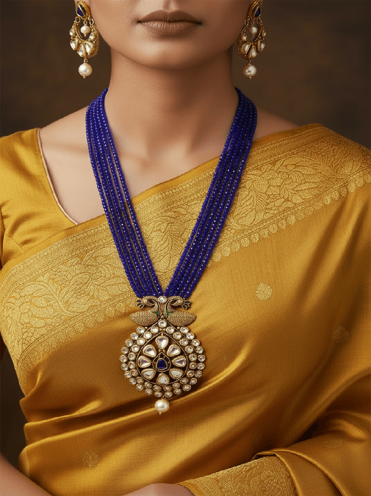 Antique Peacock Design Necklace Set