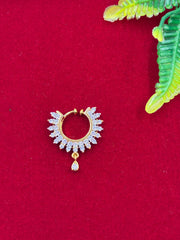 CZ Two Tone designer Nose Ring