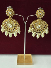 Indo Western Mother of Pearl Drop Necklace Set